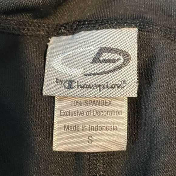 Champion Tennis Mini Skirt Skort Black White Stripe Athletic Back Pleats Poc - Picture 9 of 11